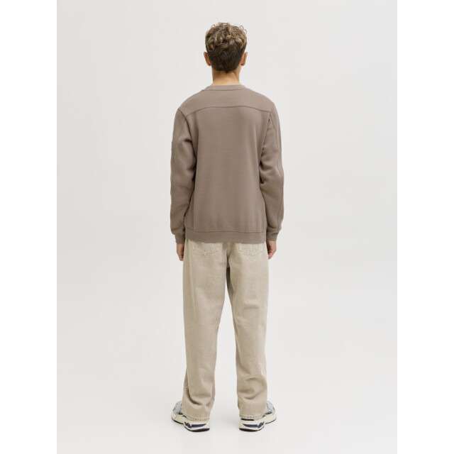 Jack & Jones Jcopoint sweat badge crew neck bf jnr taupe 3209.77.0006 large