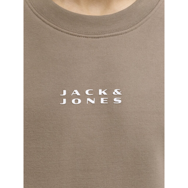 Jack & Jones Jcopoint sweat badge crew neck bf jnr taupe 3209.77.0006 large