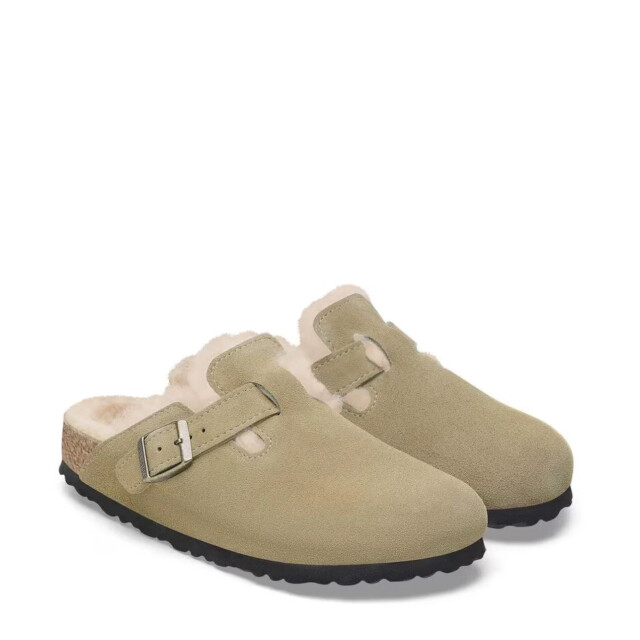 Birkenstock boston lamswol instappers geen heren 1028299 narrow large