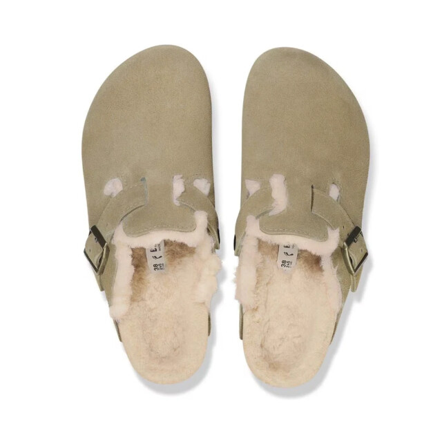 Birkenstock boston lamswol instappers geen heren 1028299 narrow large