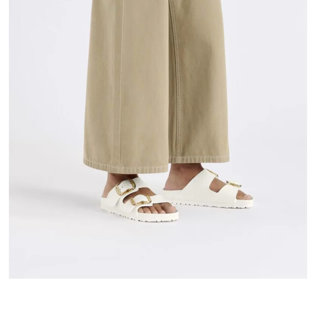Birkenstock arizona big buckle eva platte sandalen dames 1029651 Eggshell large