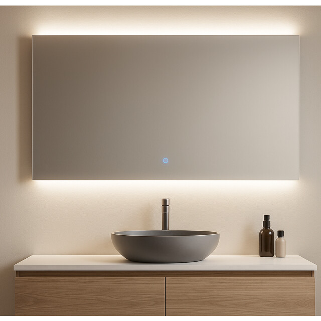 Badplaats Badkamerspiegel limon led 120 x 55 cm led verlichting badkamer 3181212 large