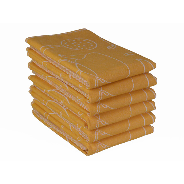 DoubleDry Luxe theedoeken set 6 stuks 50x70 cm 100% katoen hoge 3169258 large