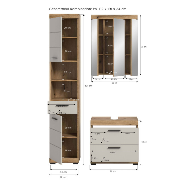 Furnilux Mid.you badkamer natuurkleur, kasjmier 3254567 large