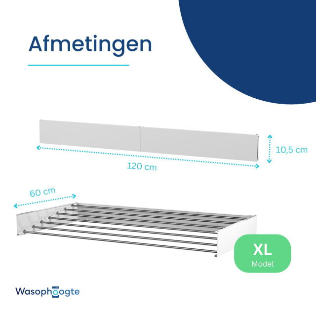 Wasophoogte ® wanddroogrek walldry 120 cm - 3260857 large