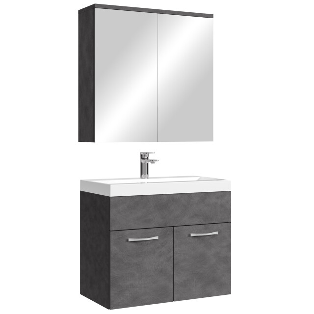 Badplaats Badkamermeubel set montreal 01 60 cm donker badmeubel met 3181072 large