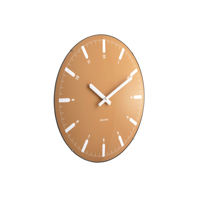 Karlsson wandklok realista dome oker- Ø35cm 3259468 large