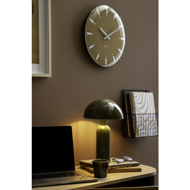 Karlsson wandklok realista dome oker- Ø35cm 3259468 large
