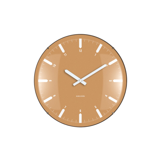 Karlsson wandklok realista dome oker- Ø35cm 3259468 large