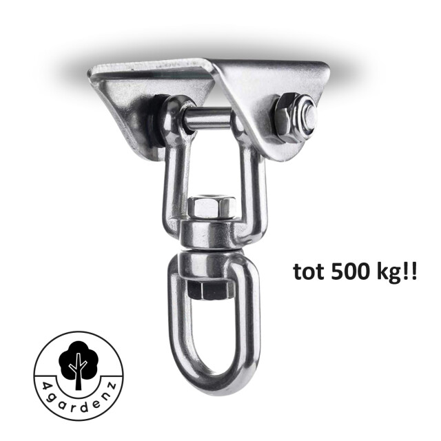 4gardenz ® 360 graden roterende hangstoel/bokszak plafond bevestiging rvs 3294085 large