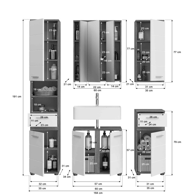Furnilux Blake badkamercombinatie 3254630 large