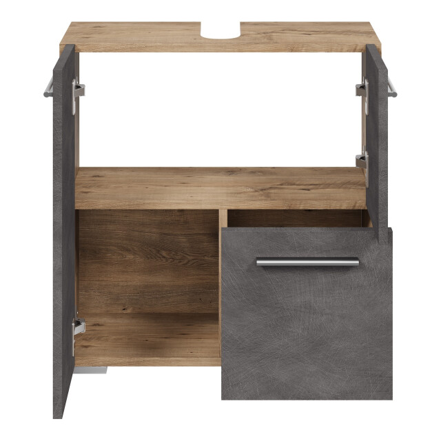 Badplaats Wastafel onderkast mars 60 x 30 x 60 cm kastanje met donker 3181132 large