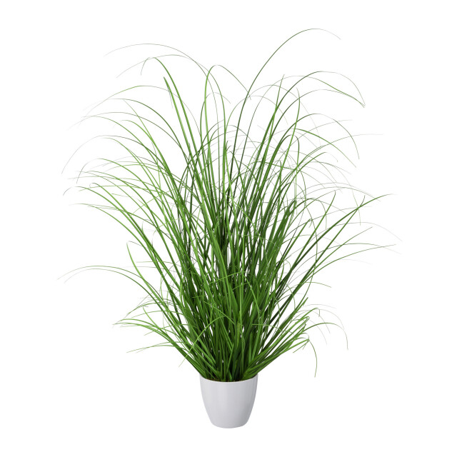 Kopu ® set 3 stuks kunstplanten grasplant 40/50/60 cm in witte sierpot 2612760 large