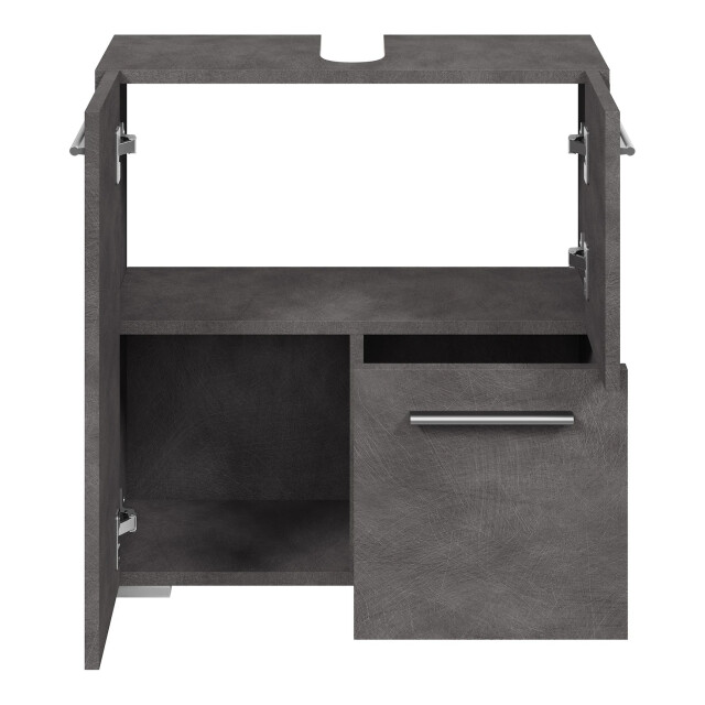 Badplaats Wastafel onderkast mars 60 x 30 x 60 cm donker badkamerkast 3181133 large