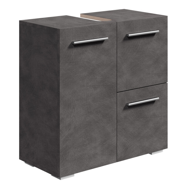 Badplaats Wastafel onderkast mars 60 x 30 x 60 cm donker badkamerkast 3181133 large