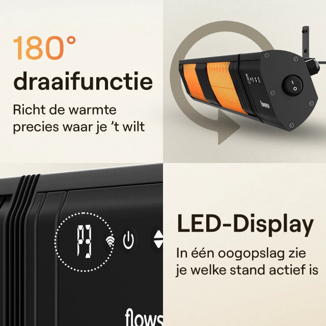 Mirlux Flowsense heater terrasverwarmer elektrisch hangend 3270231 large