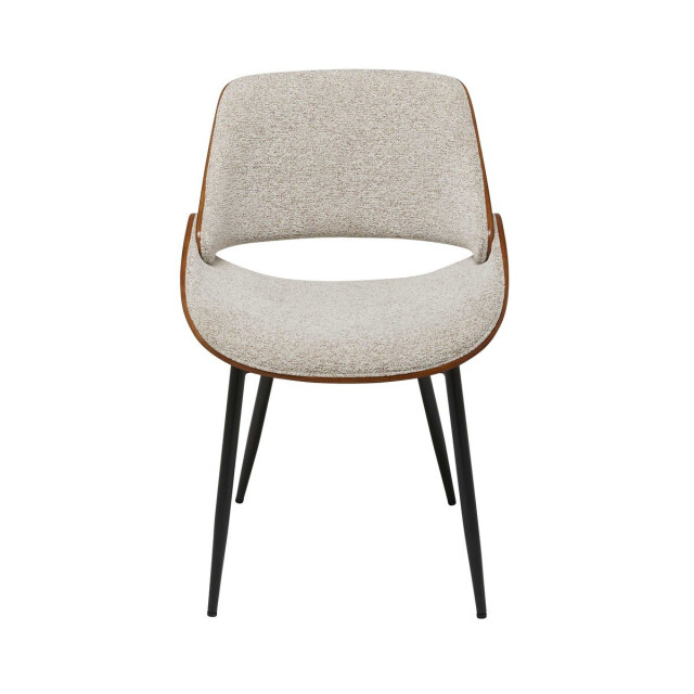 Signature Set van 4 stoelen van notenhout en stof l56 cm mannix 3061006 large