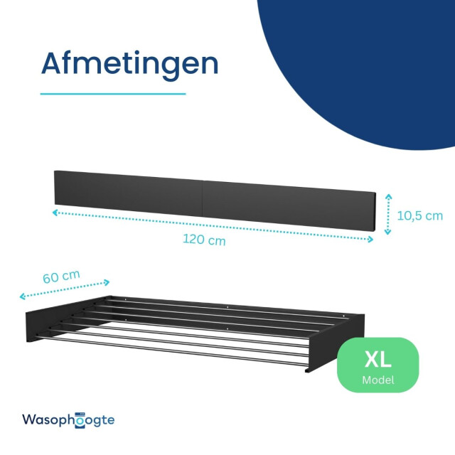 Wasophoogte ® wanddroogrek walldry 120 cm - 3260858 large