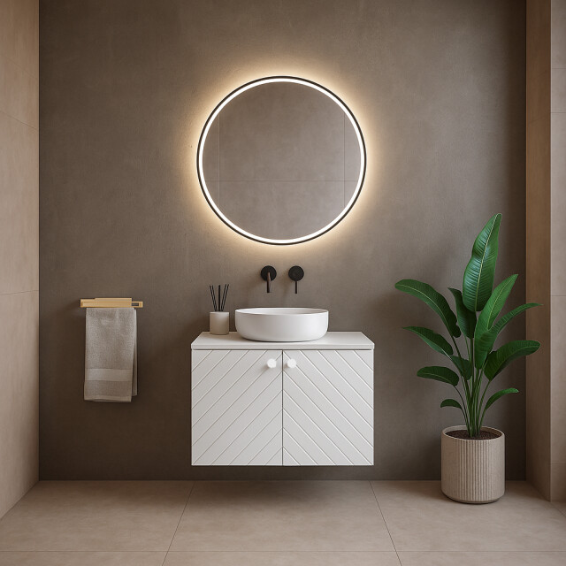 Badplaats Wastafel onderkast orlando 80 x 44 x 46 cm mat badkamerkast – 3180870 large