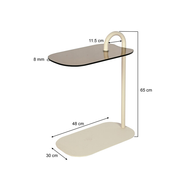 Brix bijzettafel amy 48x30x65cm 3286027 large