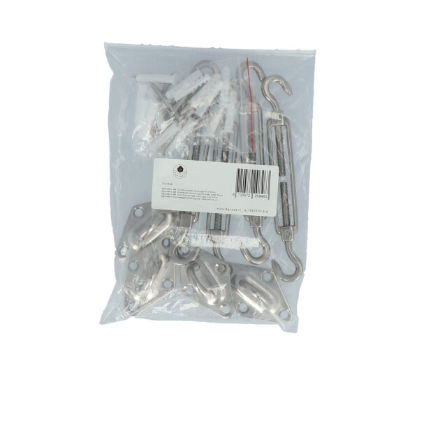 4gardenz ® rvs schaduwdoek/zonnedoek montage set 6 mm 3261953 large