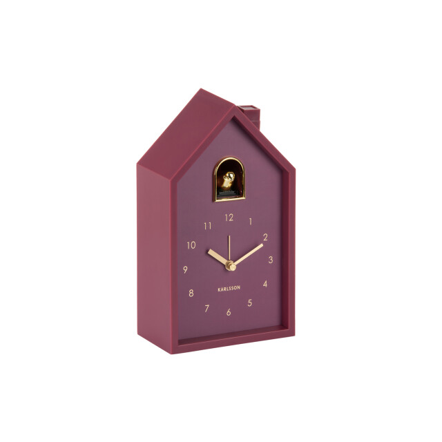 Karlsson wekker modern cuckoo oro dark mauve 3259486 large