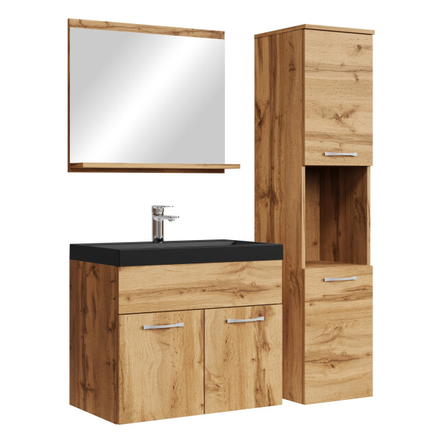 Badplaats Badkamermeubel set montreal 60 x 35 cm - badmeubel met spiegel 3181169 large