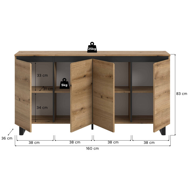 Furnilux Sideboard tomasa 3254058 large