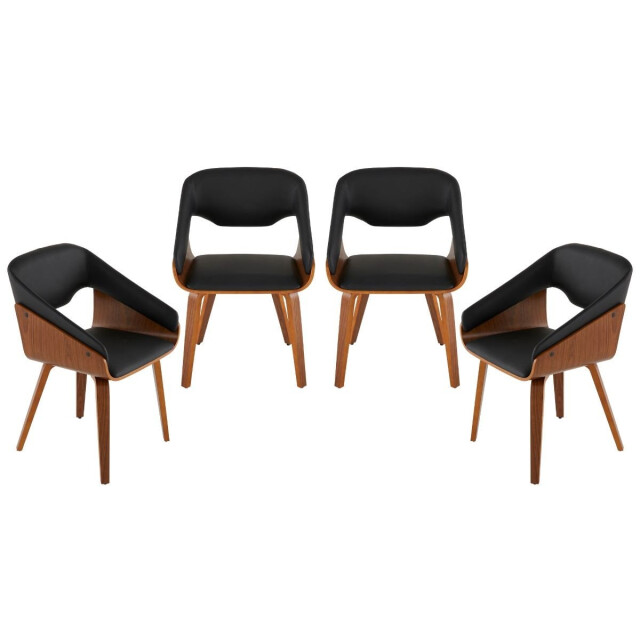 Signature Set van 4 bridges in zwart vinyl h78 cm brad 3066915 large