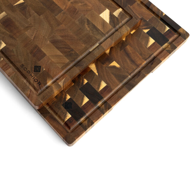 Sophior Snijplankenset van kops gezaagd acacia hout 3201968 large