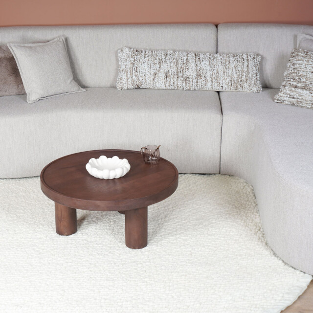 Home67 Kussen mica naturel/brown 30 x 100 cm 3043313 large