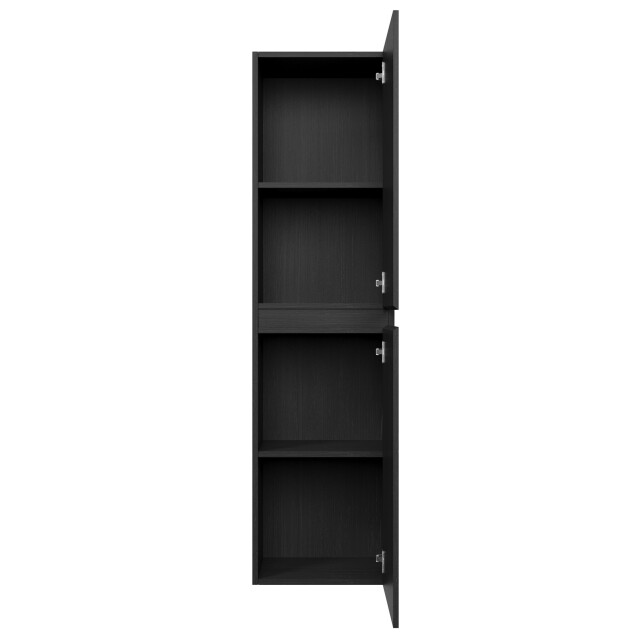 Badplaats Badkamerkast angela 40 x 30 x 150 cm zwart hout hangende kolomkast 3181207 large