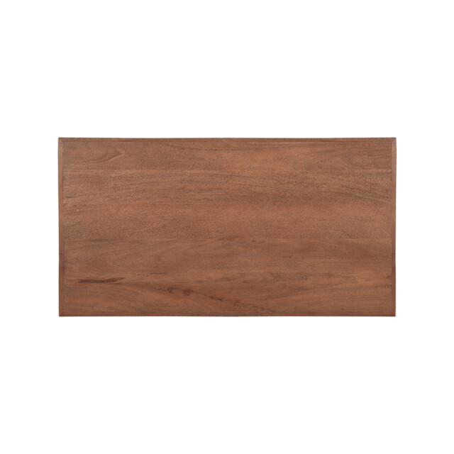 Label51 Eetkamertafel tafelblad straight edge espresso mangohout 120 cm 3183607 large