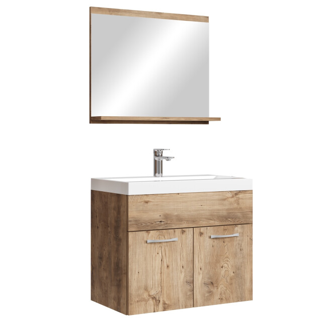 Badplaats Badkamermeubel montreal set 02 60 x 35 cm kastanje badmeubel 3181406 large
