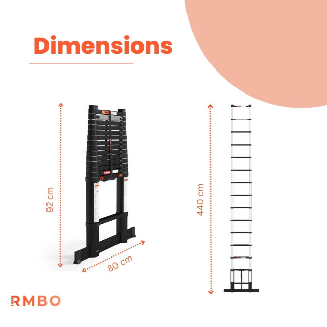 RMBO ® telescopische ladder 4,4m 3188061 large