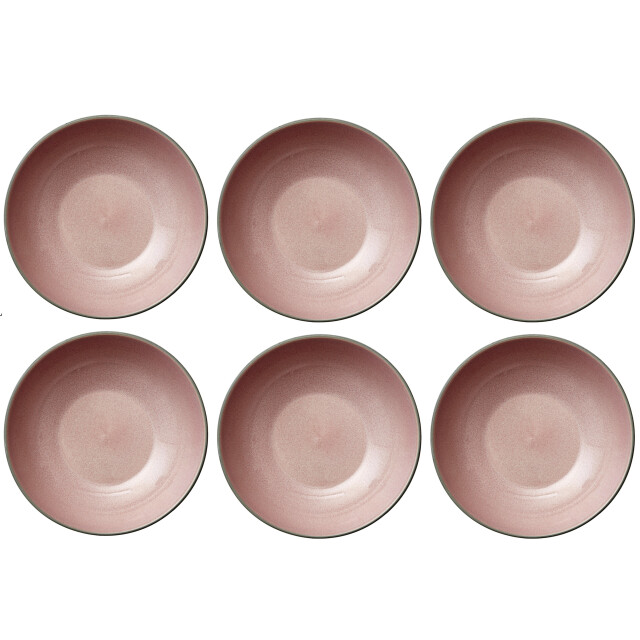 Bitz ® gastro set 6 stuks pastaborden/diepe borden Ø 20 cm /licht roze 3047806 large