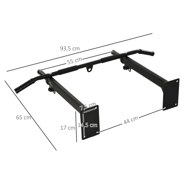 4goodz Optrekstang voor wandmontage of plafondmontage belastbaar tot 150 kg 3285148 large