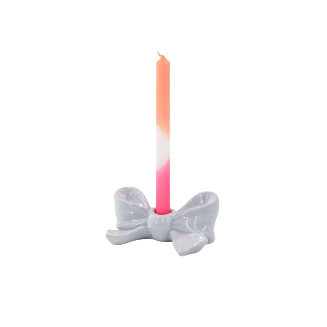 House Vitamin Candle holder bow- lilac- 18x9x7 cm 3303782 large