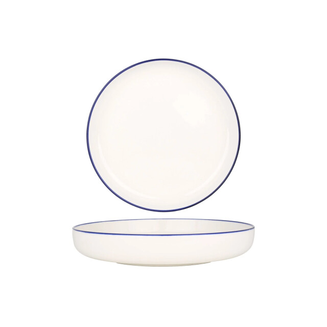 Rinart Diepbord blue edge porselein 19 cm (500cc) set van 6 3202643 large