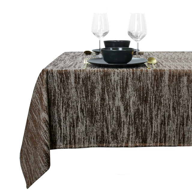 Unique Living tafelkleed neomi 145x300cm rocky brown 3261285 large