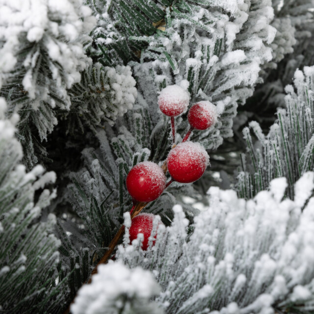 Homcom Set van 2 kerstbomen met led verlichting met prikpen 107 cm 3288026 large