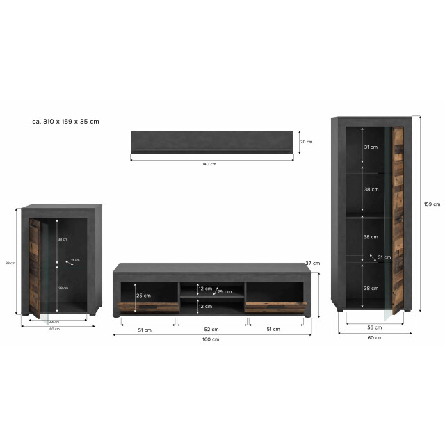 Furnilux Mid.you woonkamermeubel 3256391 large