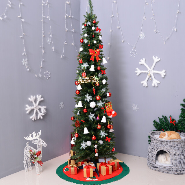 Homcom Kerstboom smal incl. standaard 210 cm - 3287949 large