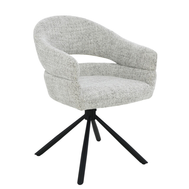 Livingfurn eetkamerstoel linn bisque oasis set van 2 62x58x85cm 3286059 large