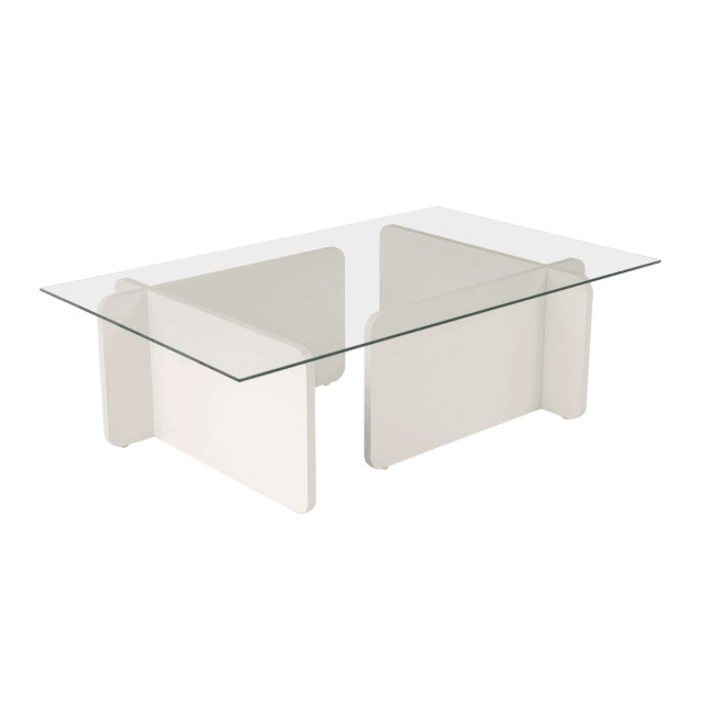 CaliCosy Salontafel met een blad van gehard glas l105 cm flavio 3253398 large
