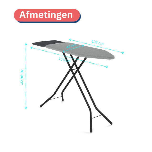 Wasophoogte Strijkplank, extra breed, 122*43 cm (l*b) 3182983 large