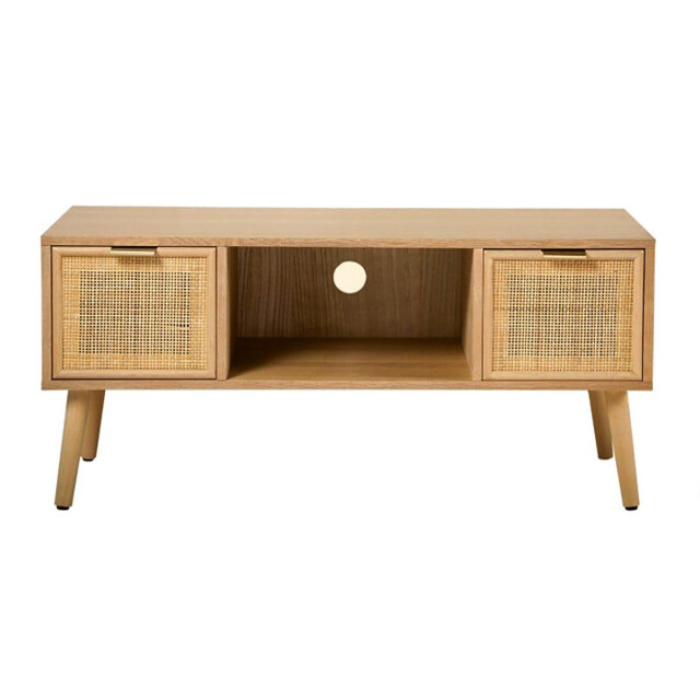 CaliCosy Tv-meubel met 2 lades en rotan voorkant l100 cm miya 2930096 large