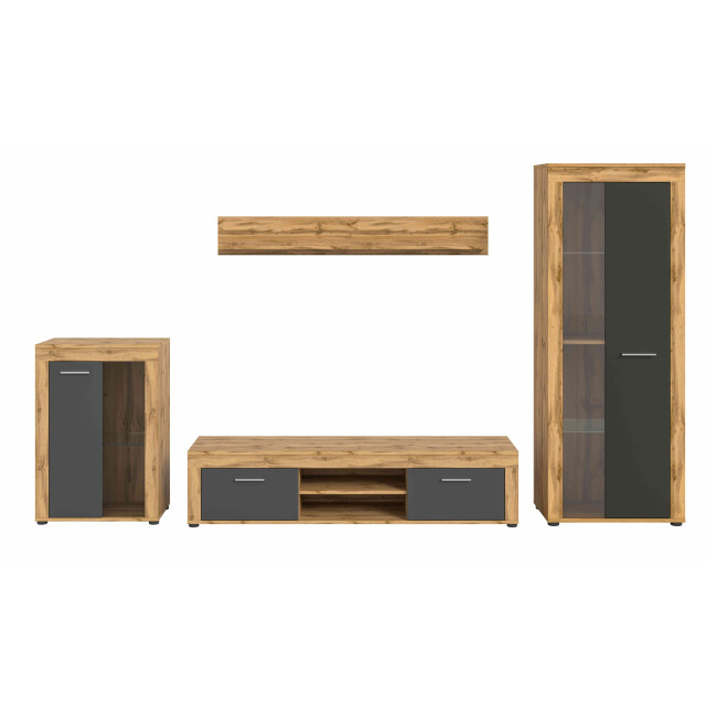 Furnilux Jam woonkamercombinatie grijs melamine wotan nb 3256432 large