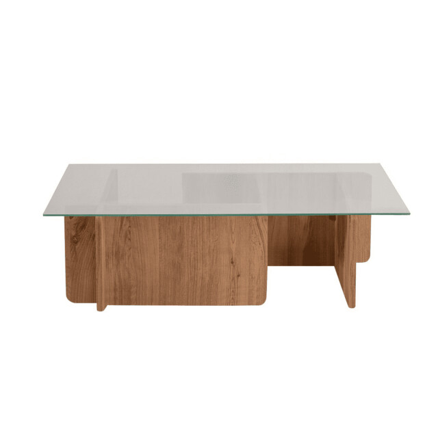 CaliCosy Salontafel met een blad van gehard glas l105 cm flavio 3253397 large