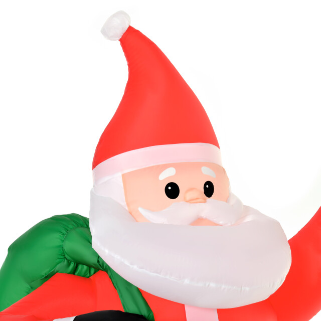 Homcom Santa claus 240 cm hoog met led-verlichting opblaasbaar 3288007 large